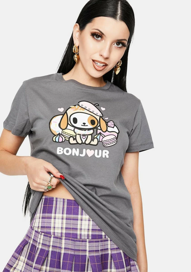 Tokidoki Tops Bonjour Donuntino Graphic Tee 3 Tokidoki Tops Bonjour Donuntino Graphic Tee