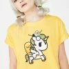Tokidoki Tops Unicorno Gudetama Crop Tee
