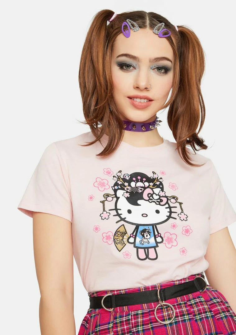 Tokidoki Tops Yoshino Kitty Graphic Tee 3 Tokidoki Tops Yoshino Kitty Graphic Tee