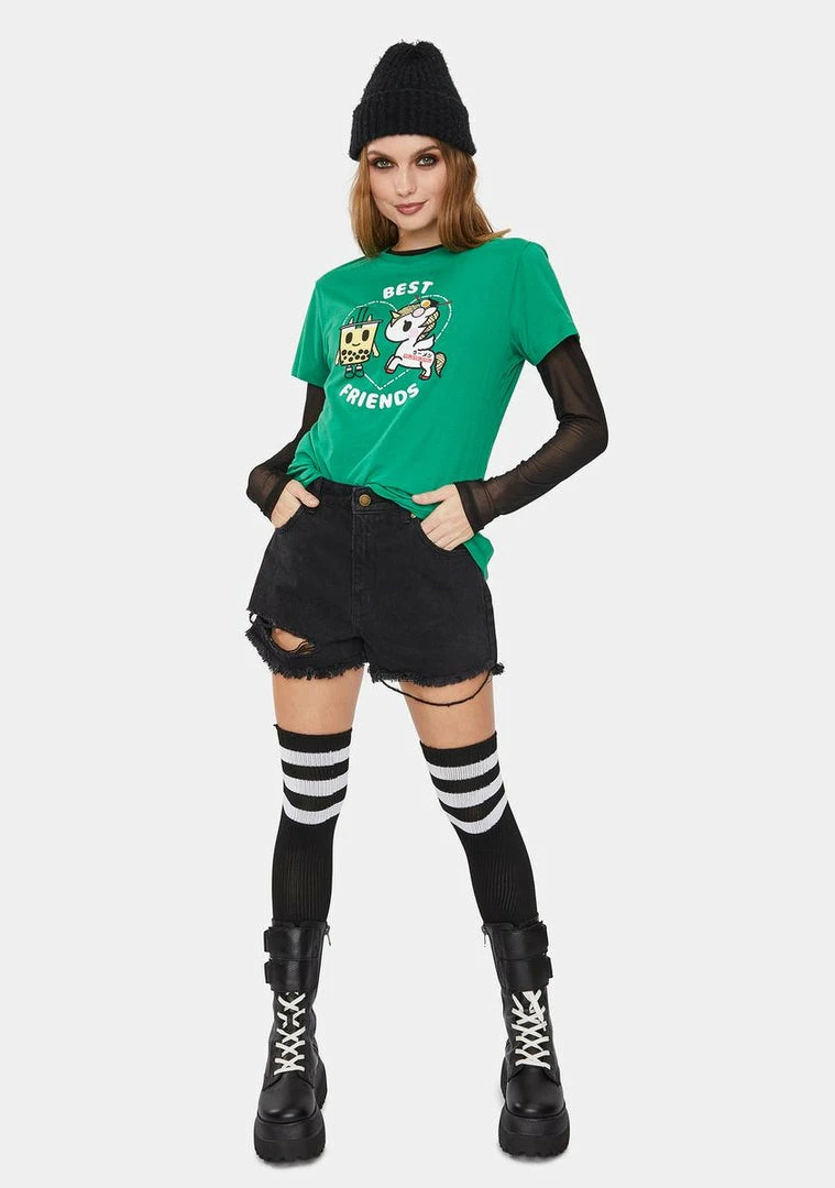 Tokidoki Tops Little Tokyo BFFs Graphic Tee 5 Tokidoki Tops Little Tokyo BFFs Graphic Tee