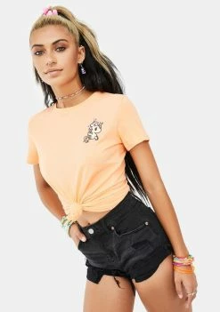 Tokidoki Tops Just Peachy Short Sleeve Graphic Tee 9 Tokidoki Tops Just Peachy Short Sleeve Graphic Tee