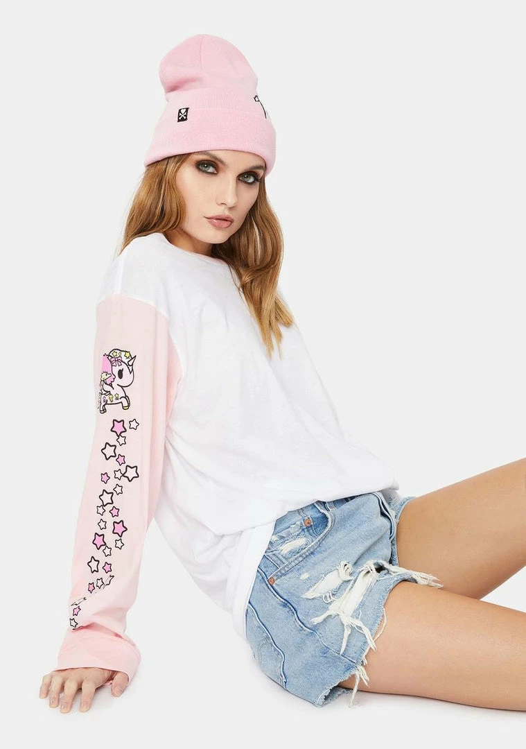 Tokidoki X Hello Kitty And Friends Twin Sleeve Long Sleeve Tee Tops 4 Tokidoki X Hello Kitty And Friends Twin Sleeve Long Sleeve Tee Tops
