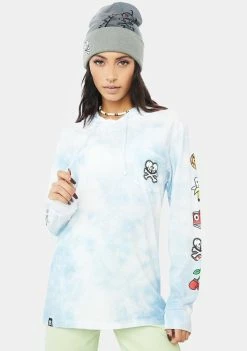 Tokidoki Clouded Long Sleeve Hoodie Tops