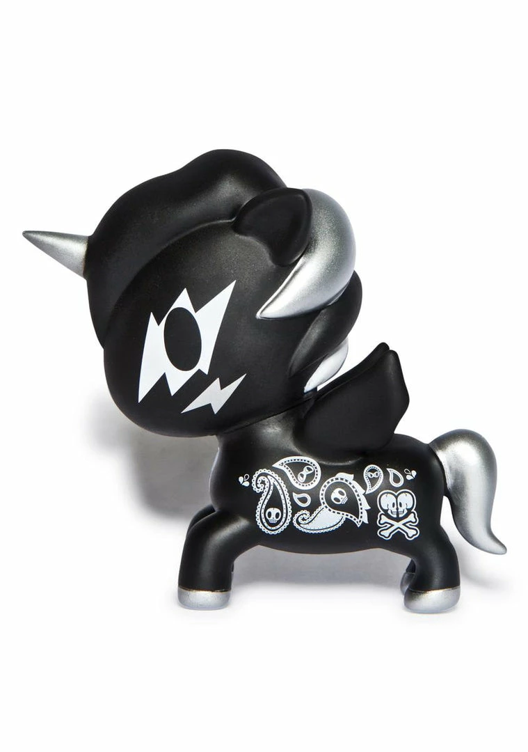 Tokidoki Other Shit Unicorno 10 Year Vinyl Toy In Black 3 Tokidoki Other Shit Unicorno 10 Year Vinyl Toy In Black