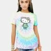 Tokidoki X Hello Kitty Far Out Kitty Tie Dye Tee Tops