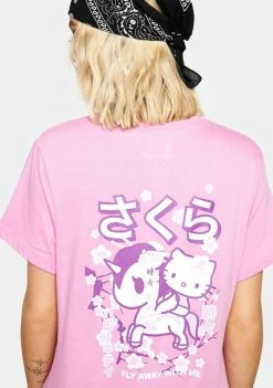 Tokidoki Sakura Fly Away Tee Tops