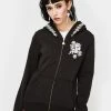 Tokidoki Flower Power Zip Up Hoodie Sweatshirt Outerwear