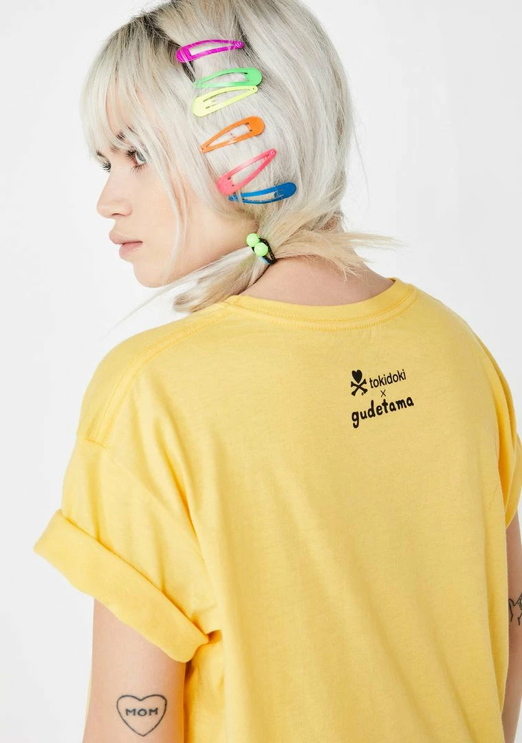 Tokidoki Tops Unicorno Gudetama Crop Tee 6 Tokidoki Tops Unicorno Gudetama Crop Tee