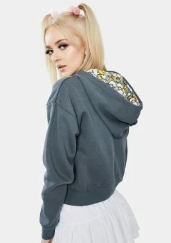 Tokidoki Tops X Gudetama Gude Latte Cropped Hoodie