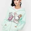 Tokidoki Outerwear X Hello Kitty Boba BFF Hello Kitty Zip Up Hoodie