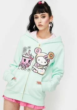 Tokidoki Outerwear X Hello Kitty Boba BFF Hello Kitty Zip Up Hoodie