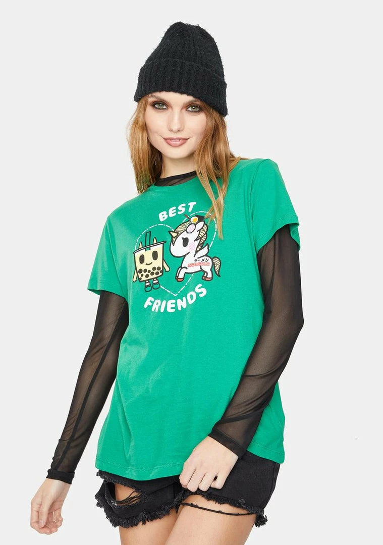 Tokidoki Tops Little Tokyo BFFs Graphic Tee 3 Tokidoki Tops Little Tokyo BFFs Graphic Tee