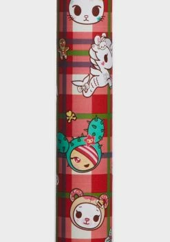 Tokidoki Decor Holiday Plaid Wrapping Paper