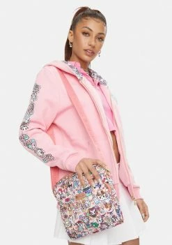 Tokidoki Tops Floral Quartz Zip Up Hoodie