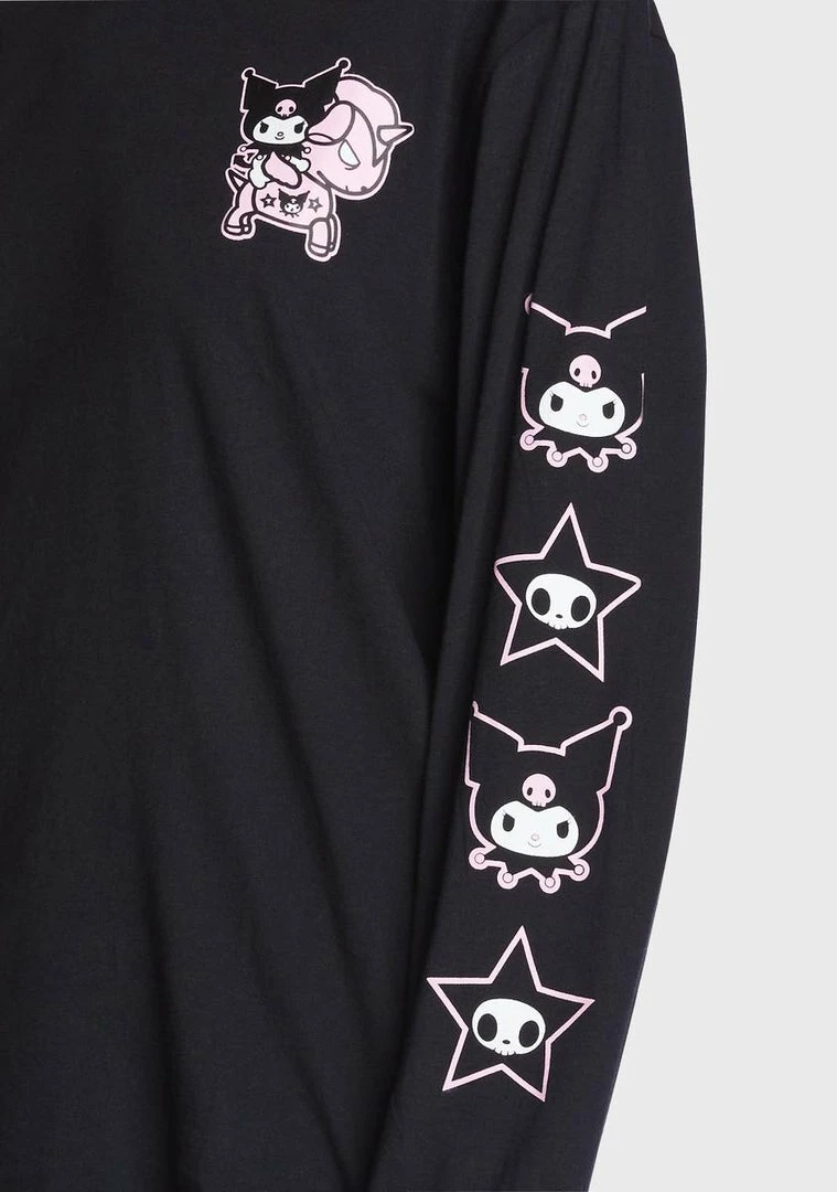 Tokidoki Tops Toki Kuromi Long Sleeve Tee 4 Tokidoki Tops Toki Kuromi Long Sleeve Tee