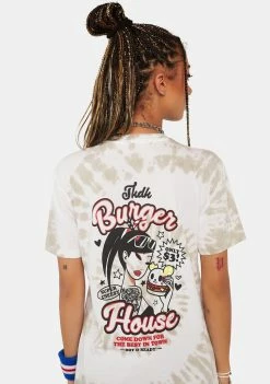Tokidoki Burger House Tie Dye Tee Graphic T-Shirt