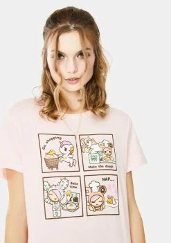 Tokidoki Gudetama Donuts Graphic Tee Tops