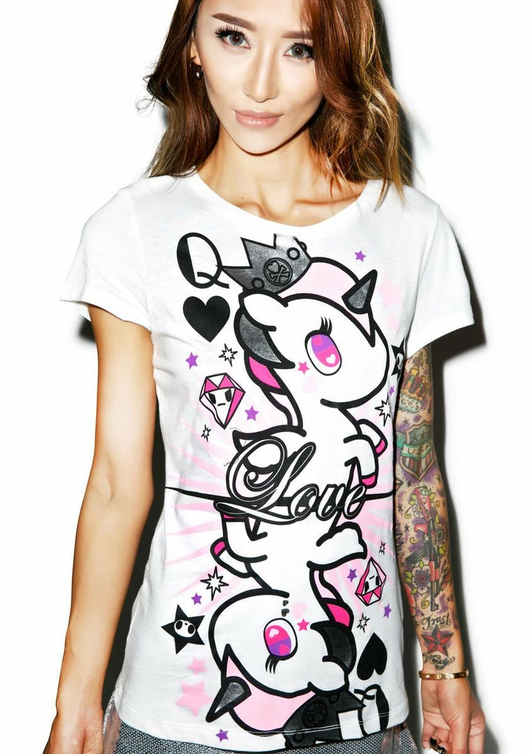 Tokidoki Tops Queen Of Hearts Tee 3 Tokidoki Tops Queen Of Hearts Tee