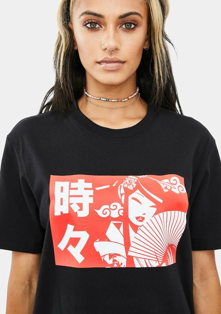 Tokidoki Tops Harajuku Fan Girl Short Sleeve Graphic Tee 3 Tokidoki Tops Harajuku Fan Girl Short Sleeve Graphic Tee