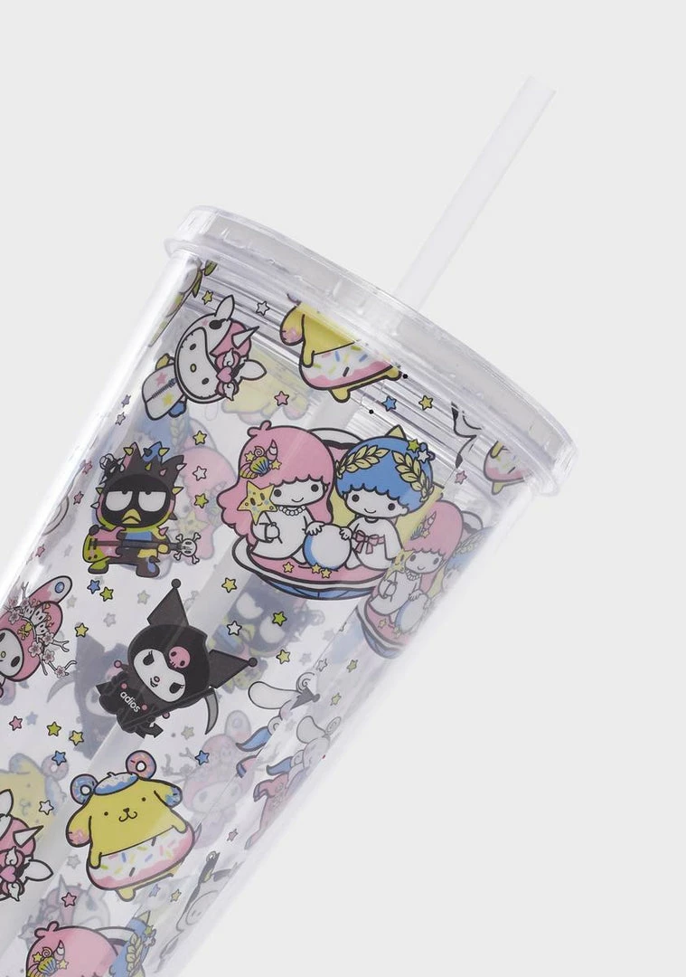 Tokidoki Glasses & Cups X Hello Kitty And Friends Acrylic Tumbler 2 Tokidoki Glasses & Cups X Hello Kitty And Friends Acrylic Tumbler