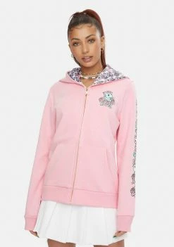 Tokidoki Tops Floral Quartz Zip Up Hoodie