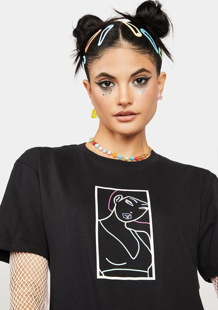 Tokidoki Neon City Graphic Tee Tops 4 Tokidoki Neon City Graphic Tee Tops