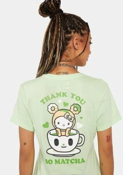 Tokidoki Graphic T-Shirt X Hello Kitty Mochi Matcha Kitty Tee