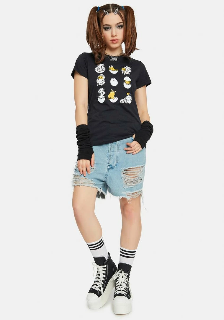 Tokidoki Scrambled Gudetama Graphic Tee Tops 5 Tokidoki Scrambled Gudetama Graphic Tee Tops