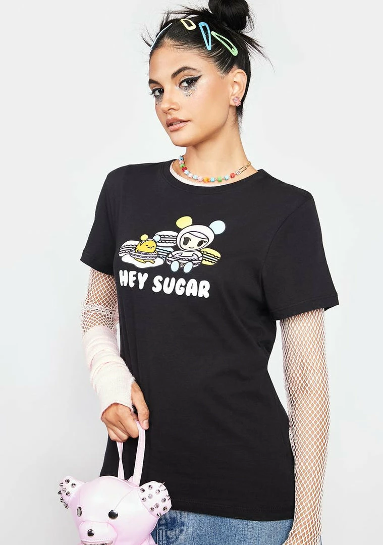 Tokidoki Tops Hey Sugar Graphic Tee 4 Tokidoki Tops Hey Sugar Graphic Tee