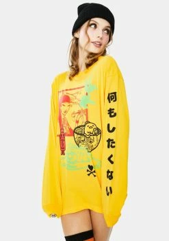 Tokidoki Tops I Don't Want To Do Anything Graphic Tee