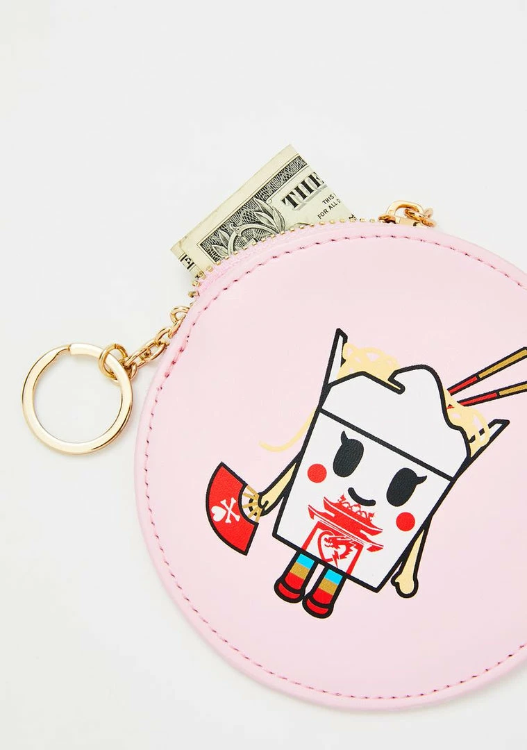 Tokidoki Toki Takeout Coin Purse Keychain Bags & Wallets 3 Tokidoki Toki Takeout Coin Purse Keychain Bags & Wallets