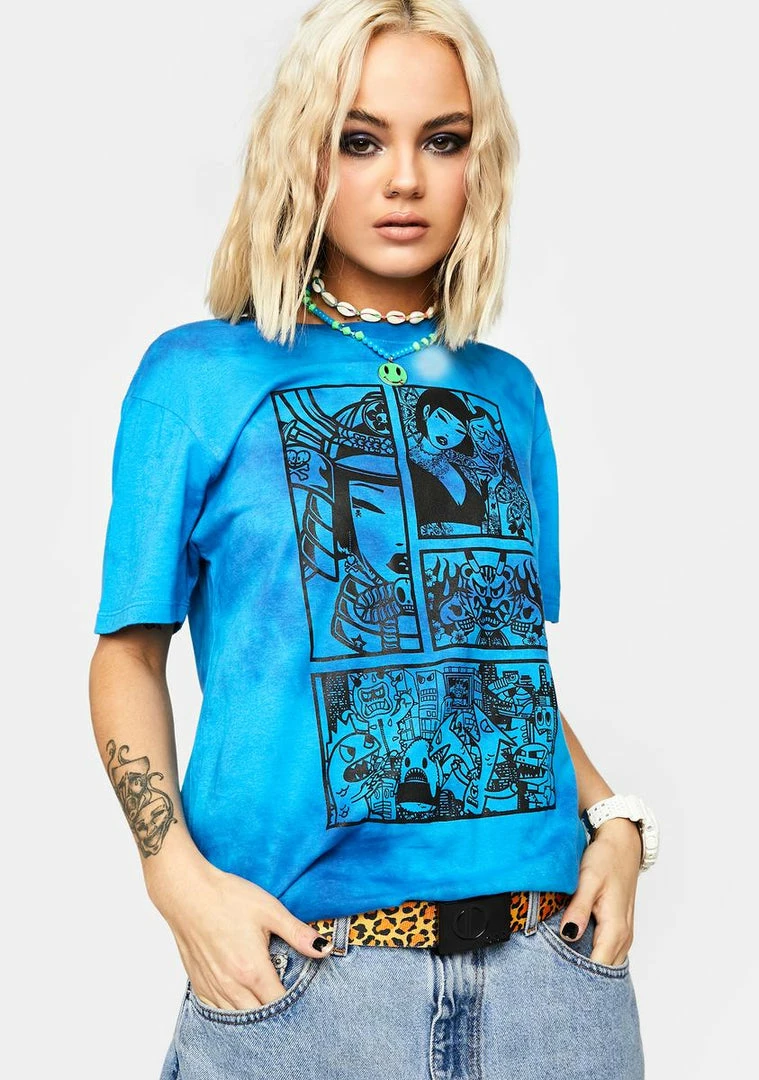 Tokidoki Swirly Tie Dye Tee 4 Tokidoki Swirly Tie Dye Tee