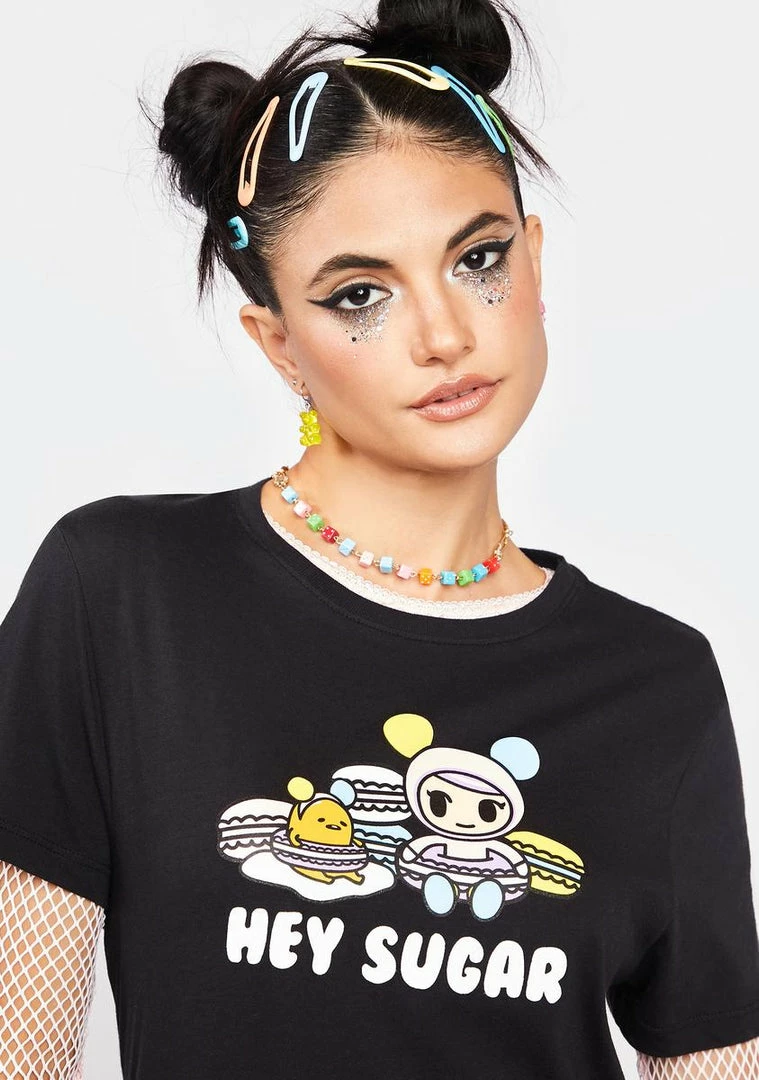 Tokidoki Tops Hey Sugar Graphic Tee 3 Tokidoki Tops Hey Sugar Graphic Tee