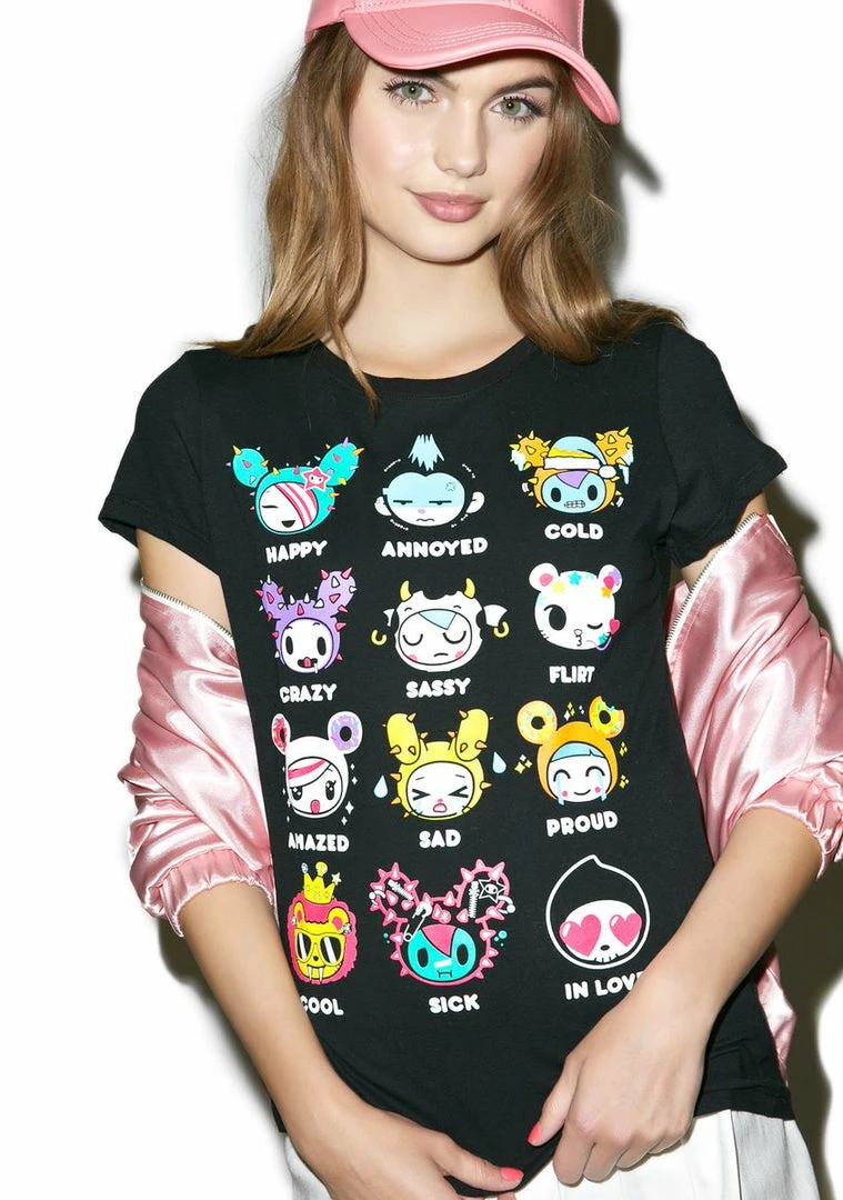 Tokidoki Tops Feeling Moody Tee 3 Tokidoki Tops Feeling Moody Tee