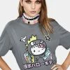 Tokidoki Tops X Hello Kitty Monster Kitty Graphic Tee 2 Tokidoki Tops X Hello Kitty Monster Kitty Graphic Tee