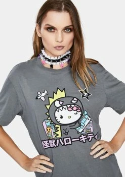 Tokidoki Tops X Hello Kitty Monster Kitty Graphic Tee