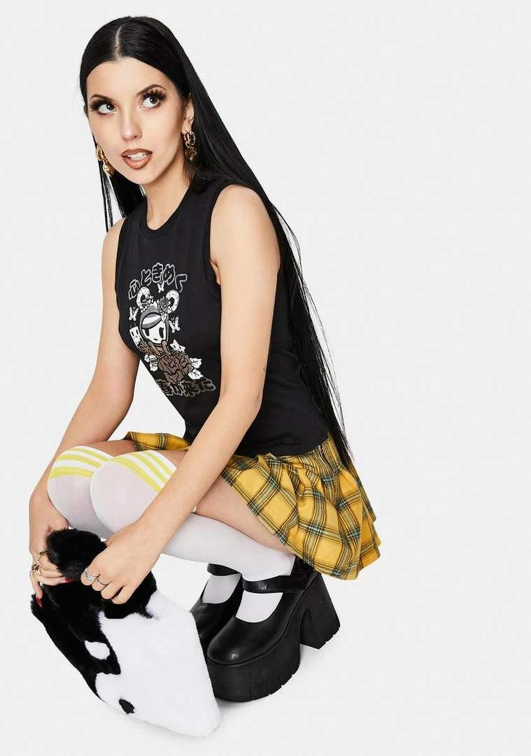 Tokidoki Spring Time Cropped Muscle Tee Tops 4 Tokidoki Spring Time Cropped Muscle Tee Tops