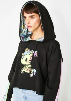 Tokidoki Plur Pony Crop Hoodie