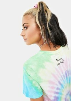 Tokidoki X Hello Kitty Far Out Kitty Tie Dye Tee Tops