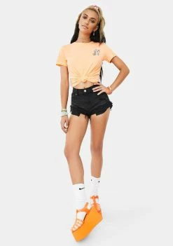 Tokidoki Tops Just Peachy Short Sleeve Graphic Tee 8 Tokidoki Tops Just Peachy Short Sleeve Graphic Tee