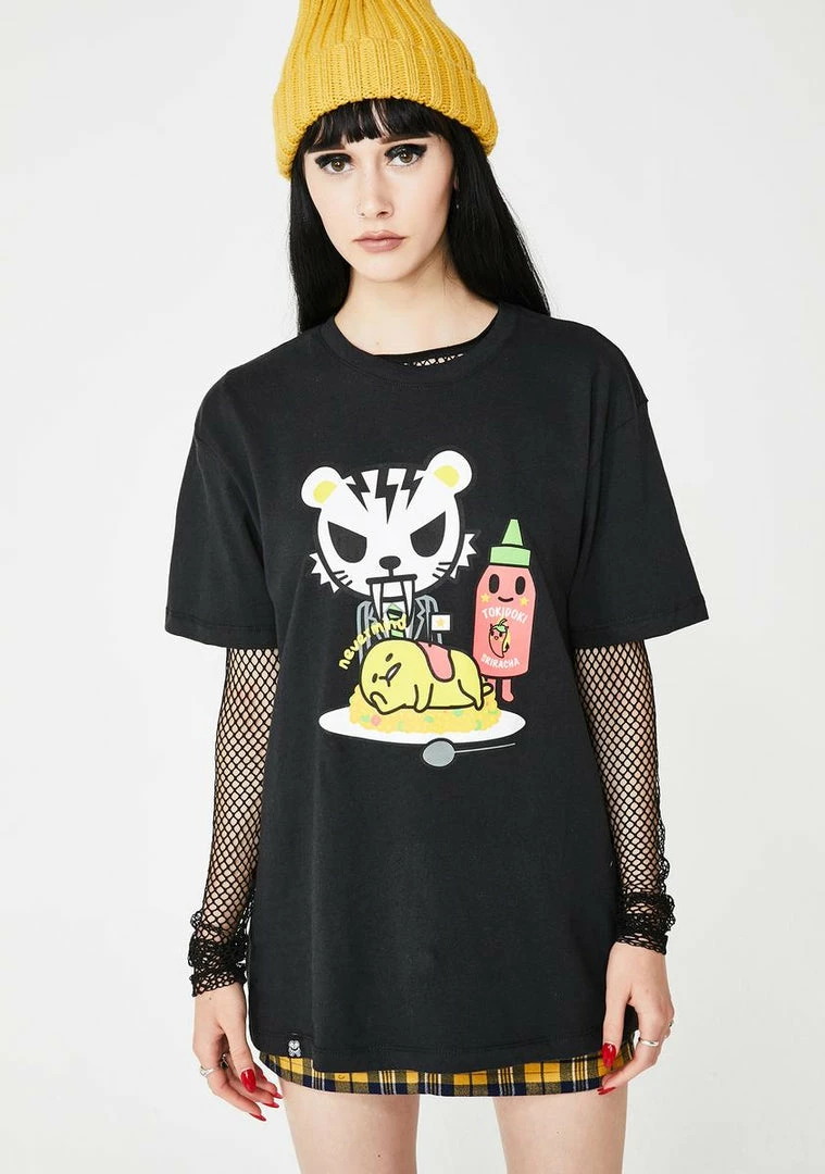 Tokidoki Tops Spicy Gudetama Graphic Tee 3 Tokidoki Tops Spicy Gudetama Graphic Tee