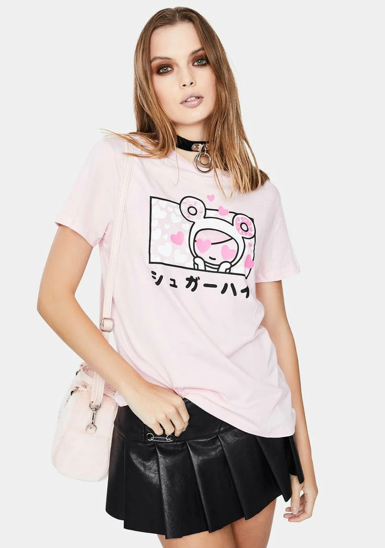Tokidoki Sugar Love Short Sleeve Graphic Tee Tops 3 Tokidoki Sugar Love Short Sleeve Graphic Tee Tops