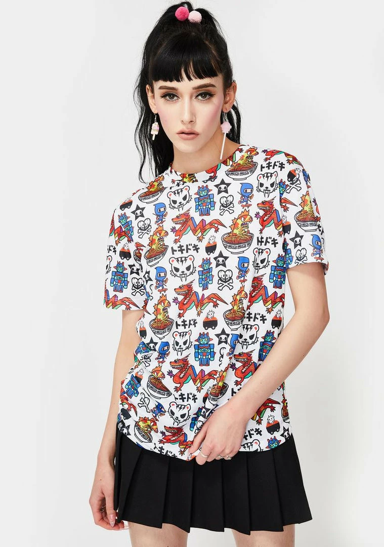 Tokidoki Tops Major TKDK Graphic Tee 3 Tokidoki Tops Major TKDK Graphic Tee