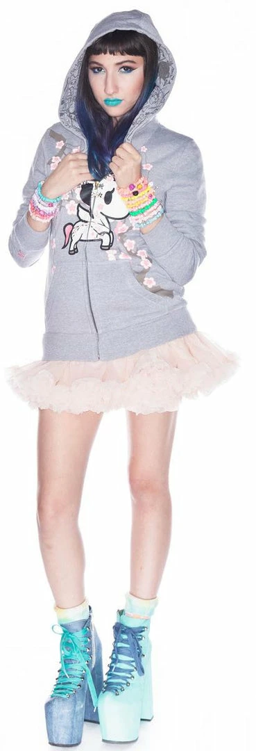 Tokidoki Domo Unicorno Zip Hoodie Outerwear 3 Tokidoki Domo Unicorno Zip Hoodie Outerwear