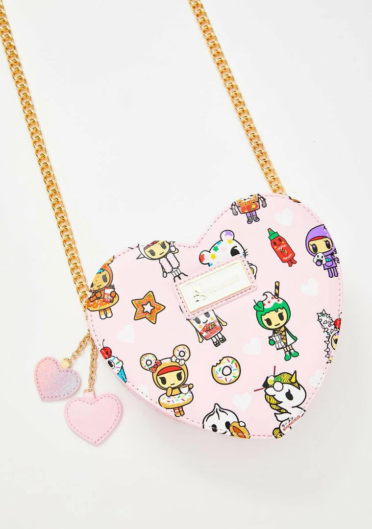 Tokidoki Toki Takeout Heart Shaped Crossbody Bag 4 Tokidoki Toki Takeout Heart Shaped Crossbody Bag