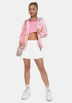 Tokidoki Tops Floral Quartz Zip Up Hoodie