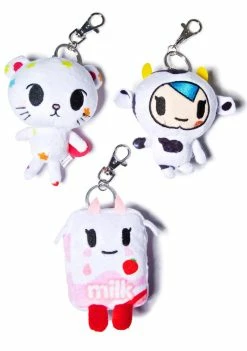 Tokidoki Strawberry Milk Moofia Plush Keychain Other Shit