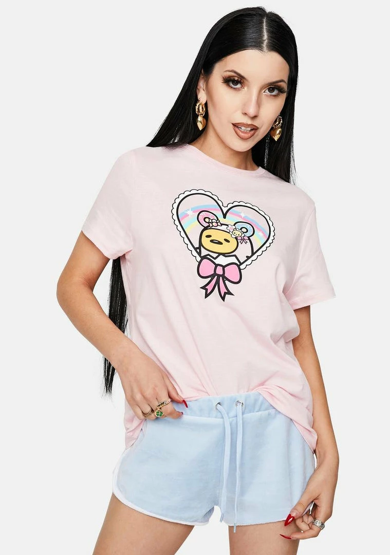 Tokidoki X Gudetama Pretty Gudetama Graphic Tee Tops 3 Tokidoki X Gudetama Pretty Gudetama Graphic Tee Tops