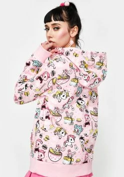 Tokidoki X Gudetama Take Out Zip Up Hoodie