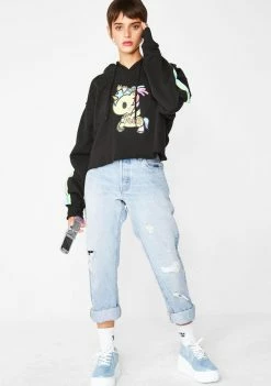 Tokidoki Plur Pony Crop Hoodie
